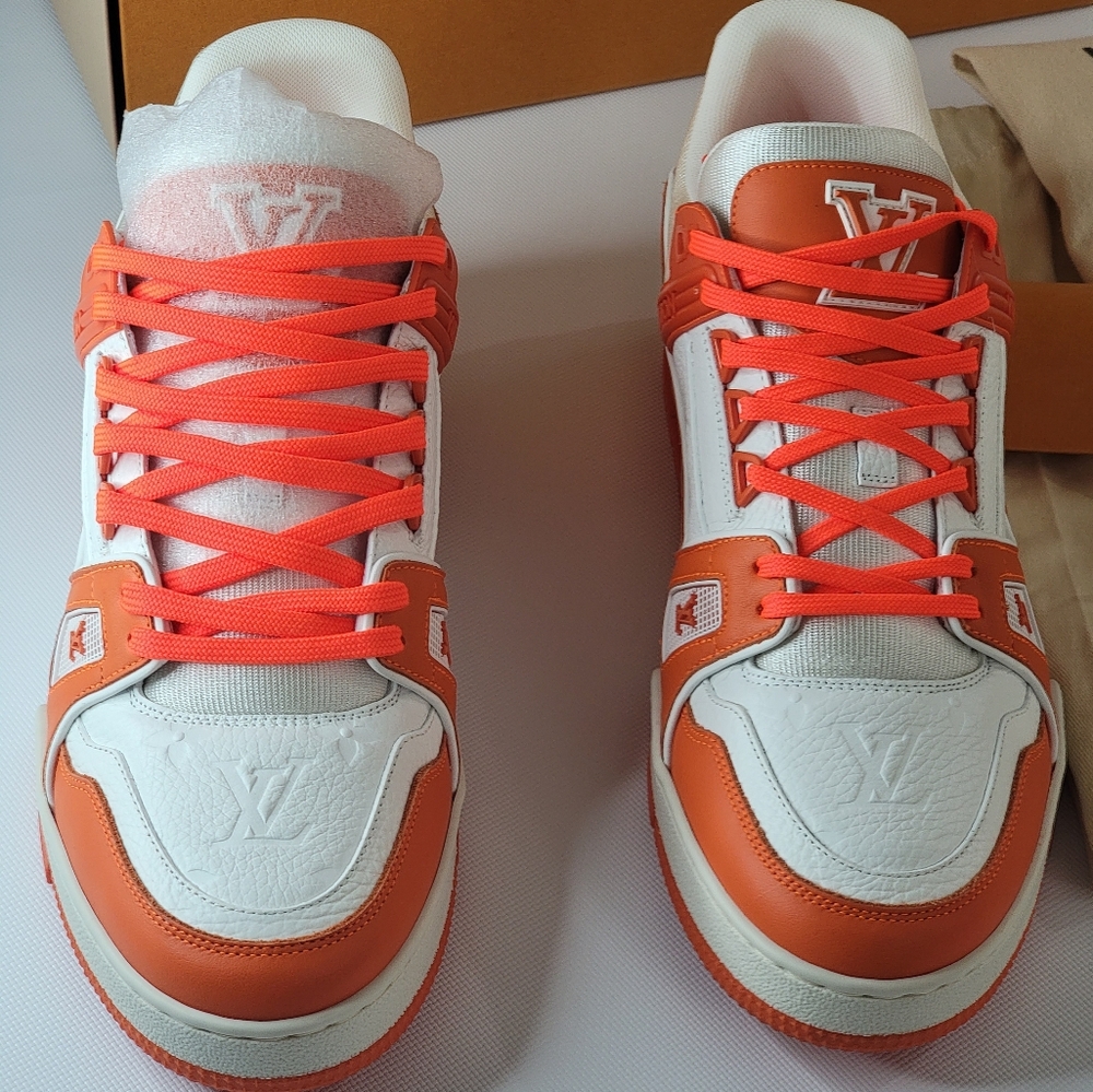 LOUIS VUITTON TRAINER SNEAKER  ORANGE Sty 1A9VN5 BY VIRGIL ABLOH